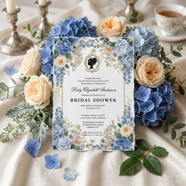 Regency-Ära Blumen-Braut-Party Einladung (Von Creator hochgeladen)