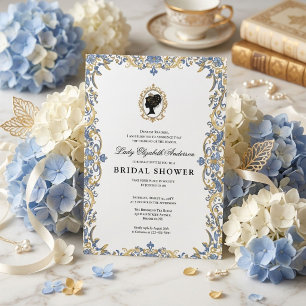 Regency-Ära Blumen-Braut-Party Einladung
