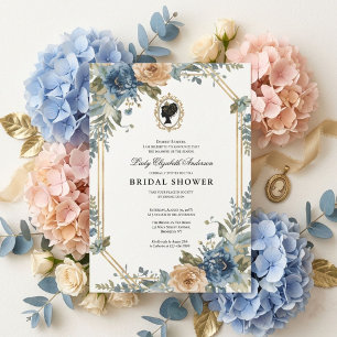Regency-Ära Blumen-Braut-Party Einladung