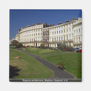 Regency Architecture, Brighton, England, Großbrita Magnet