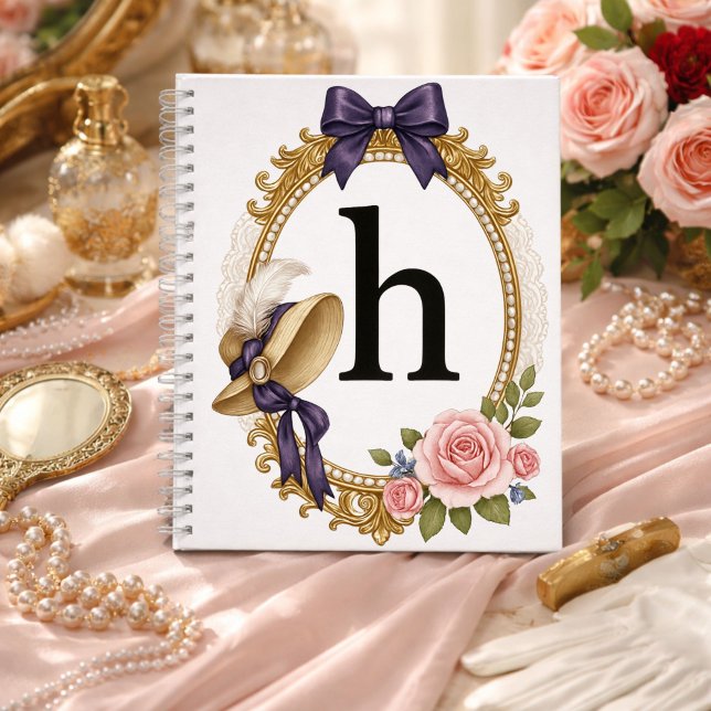 Regency Art Letter H Luxury Monogram Journal Notizbuch (Von Creator hochgeladen)