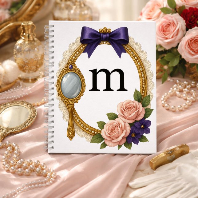 Regency Art Letter M Luxury Monogram Journal Notizbuch (Von Creator hochgeladen)