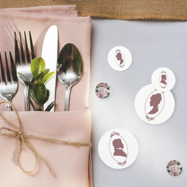 Regency Bridgerton Pink Roses Cameo Konfetti (Von Creator hochgeladen)