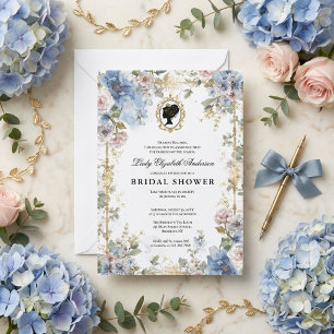Regency-Epoche florale Brautparty Einladung