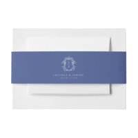 Regency Era Blue Monogram Wappen Wedding