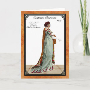Regency Fashion 1802 Grußkarte Karte