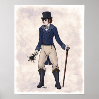 Regency Fashion - Gentleman #1 - 11x14 Art Print Poster