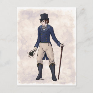 Regency Fashion - Gentleman #1 - Postcard Postkarte