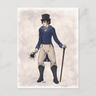 Regency Fashion - Gentleman #1 - Postcard Postkarte