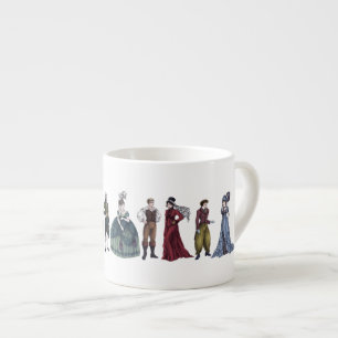 Regency Fashion Jane Austen Espresso oder Tea Tass Espressotasse