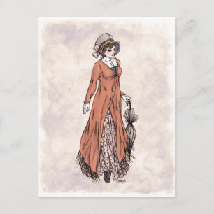 Regency Fashion - Lady #2 - Postcard Postkarte