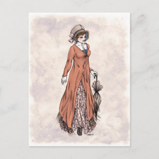 Regency Fashion - Lady #2 - Postcard Postkarte