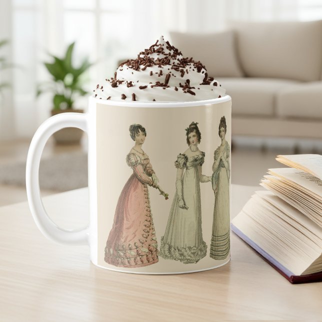 Regency Fashion Tasse für Jane Austen Fans (Von Creator hochgeladen)