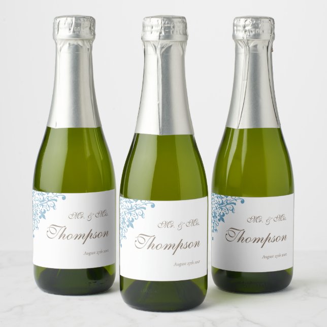 Regency French Blue Lilie Gastgeschenk Hochzeit (Flaschen)