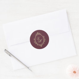 Regency-Garten Vintage-Klassiker Romantische Hochz Runder Aufkleber
