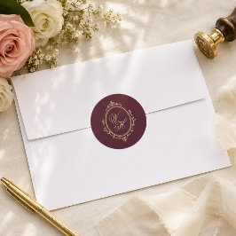 Regency-Garten Vintage-Klassiker Romantische Hochz Runder Aufkleber