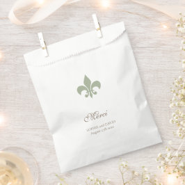 Regency Green French Lilie Wedding Merci Geschenktütchen
