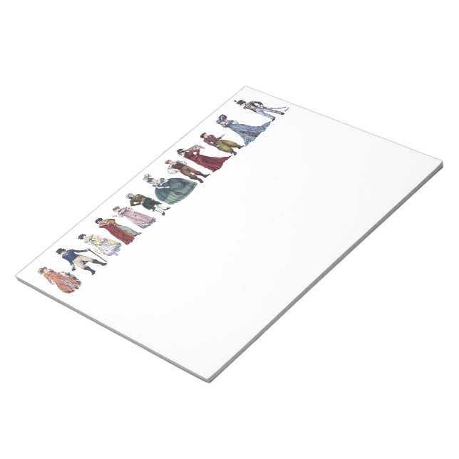Regency Historical Fashion Art - Large Notepad #1 Notizblock (angewinkelt)