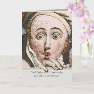 Regency-Jane-Austen-Überraschung-lustige-Geburtsta Karte