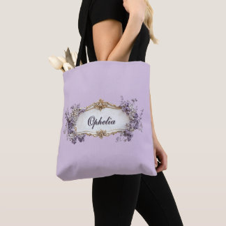 Regency-Lila-Blumenmuster Personalisiert