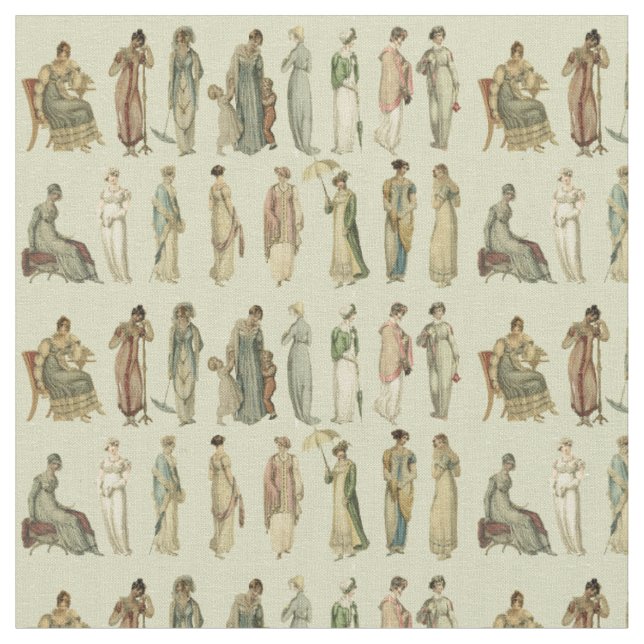 Regency Mode von Ackermann Stoff (Nahaufnahme)