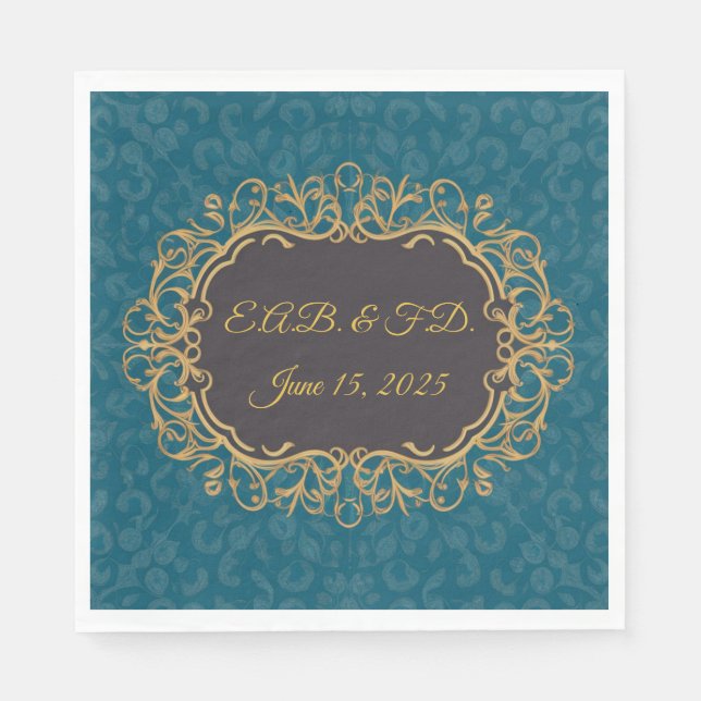 Regency-Monogramm-Serviette Regencycore Serviette (Vorderseite)