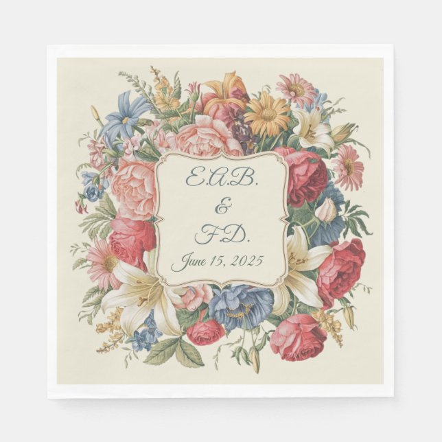 Regency-Monogramm-Serviette Regencycore Serviette (Vorderseite)