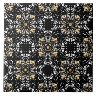 Regency Pattern für Silver, Gold und Black Hollyw Fliese