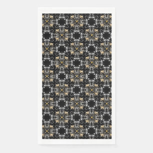 Regency Pattern für Silver, Gold und Black Hollyw Serviette