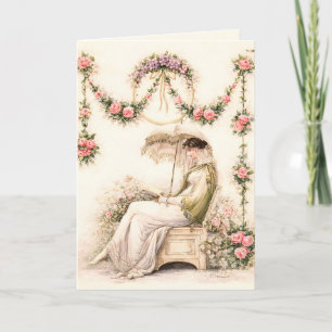 Regency-Rosengarten Lesende Dame Karte