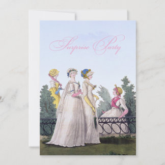 Regency Surprise Geburtstagspartei individuelle Ei Einladung