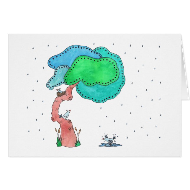 Regendusche, Blank (Vorderseite (Horizontal))