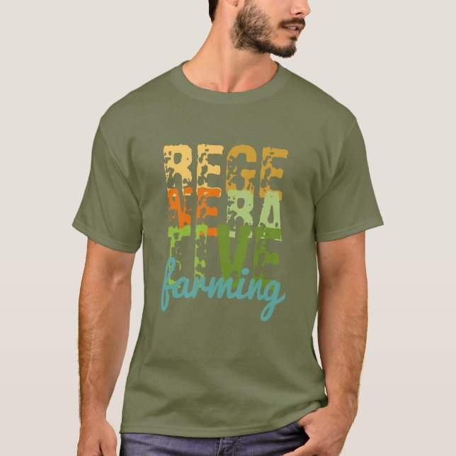 Regenerative Landwirtschaft und gesundes Leben grü T-Shirt (Vorderseite)