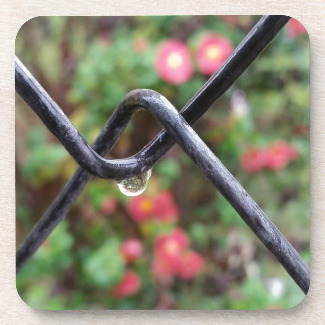 Regenfall Getränkeuntersetzer (Vorderseite)