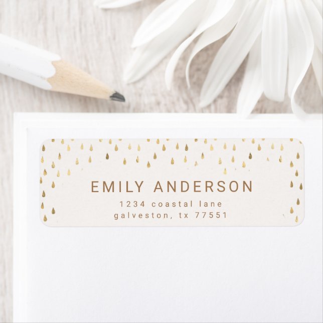 Regenfälle Imitate Foil Rücksendeadresse (Insitu)