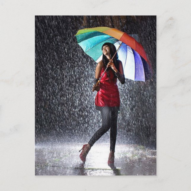Regenfälle Postkarte (Vorderseite)