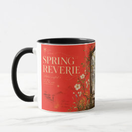 Regenfenster im Frühling Innenhof Kunst Tasse