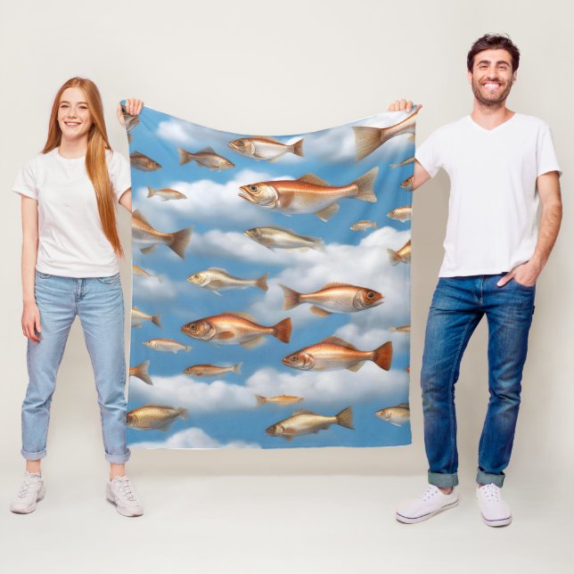 Regenfisch Fleecedecke (Beispiel)