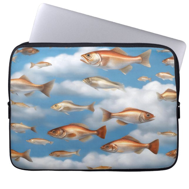 Regenfisch Laptopschutzhülle (Vorderseite)