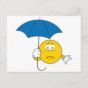 Regengesicht Postkarte