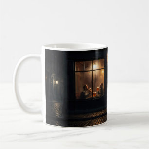 Regennasse Belgische Bierhaus-Fensterlicht-Tasse Kaffeetasse