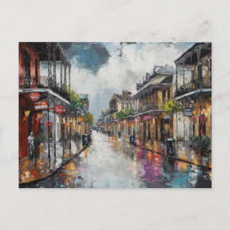 Regenpostkarte aus dem French Quarter Postkarte