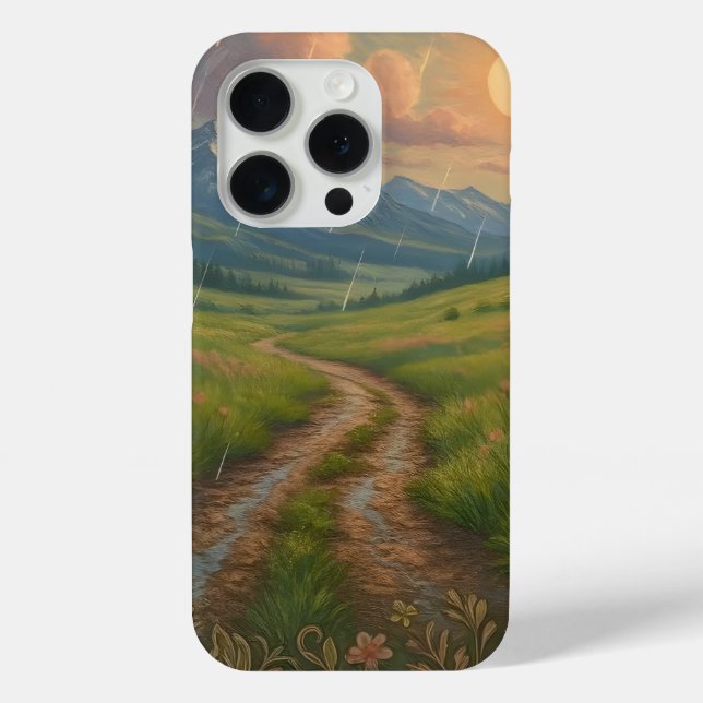Regenreicher Morgen am Berg Case-Mate iPhone Hülle (Rückseite)
