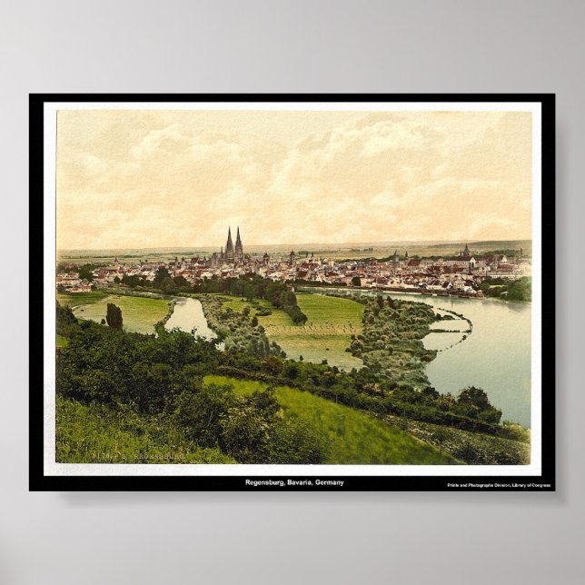 Regensburg, Bayern, Deutschland Poster (Vorne)