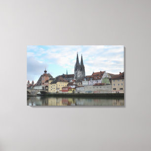 Regensburg, Deutschland Canvas Print Leinwanddruck