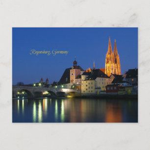 Regensburg, Deutschland, landschaftliches landscha Postkarte