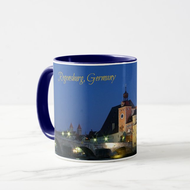 Regensburg, Deutschland, landschaftliches landscha Tasse (Vorderseite Links)