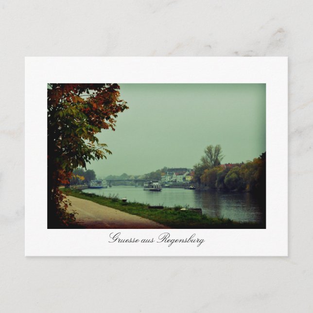 Regensburg Donau, Bayern, Deutschland Postkarte (Vorderseite)