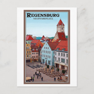 Regensburg - Neupfarrplatz Postkarte
