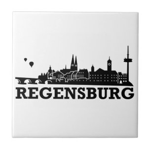 Regensburg-Skyline Fliese